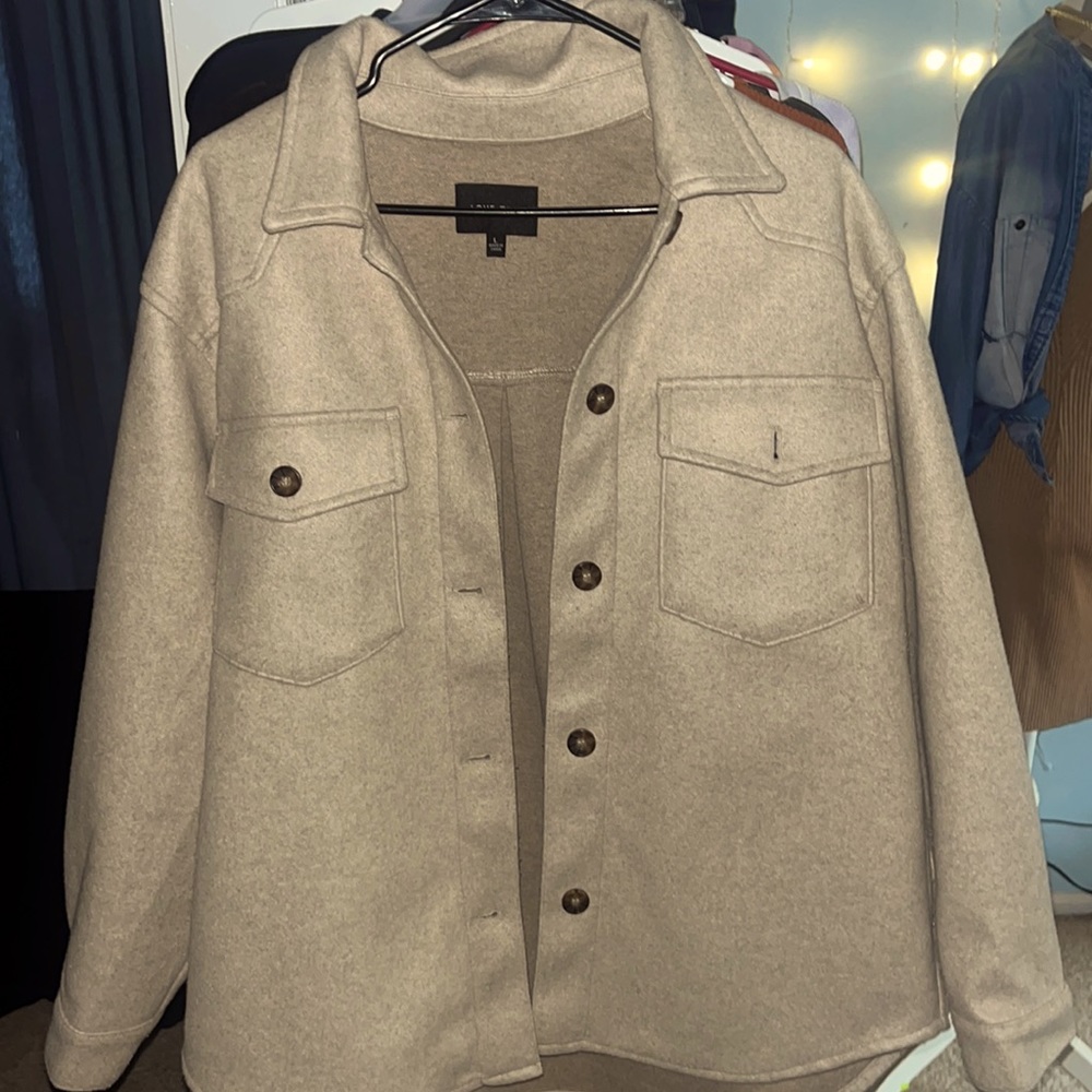love tree shacket jacket size large nwot